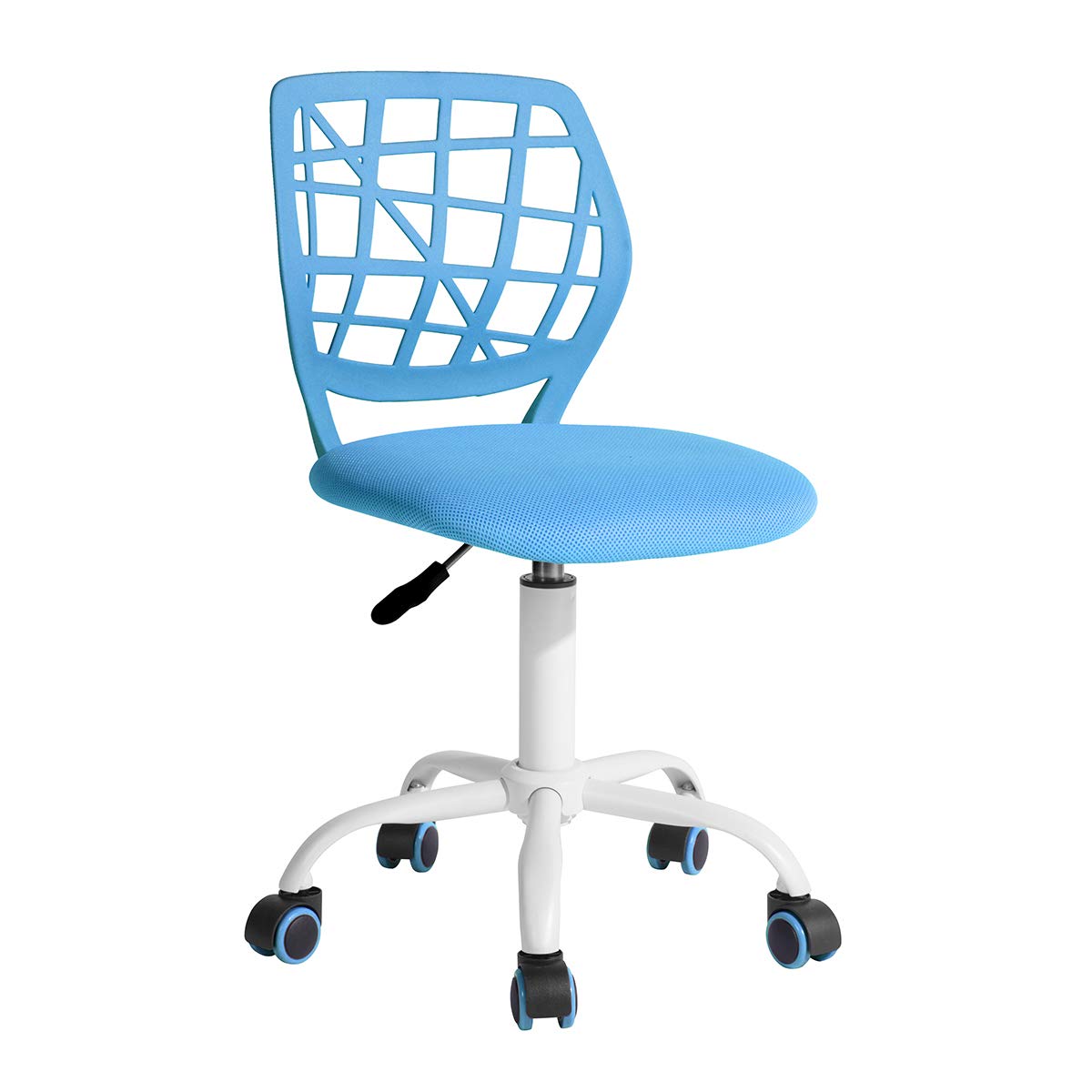 FurnitureR 360 Swivel Mesh Back Fabric Seat Height Adjustable Desk Chair Silla de Escritura de Navidad para el Regreso a Clases, Regalo niñas, Tela Polipropileno, D39xW40xH87cm
