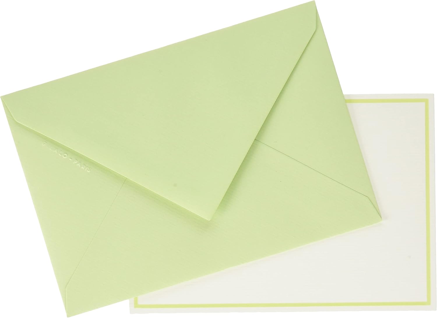 G.Lalo gl32603 Letter Set, Edging Cards, Set of 10 (10 Cards, 10 Envelopes), Green