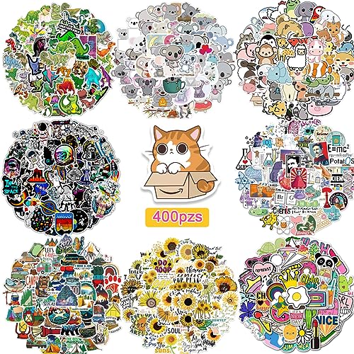 El Mejor Listado de Pegatinas que Puedes Comprar On-line. 48 Shoonlo 400 Pzs Pegatinas de Vinilo Impermeables, Pegatinas Aesthetic Kawaii, Pegatinas para Laptop, Termo, Scrapbook, Maletas de Viaje, Refrigerador y Monopatín, Calcomanias para...
