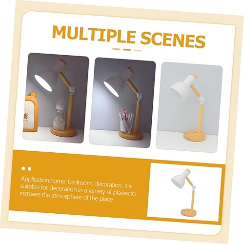 Miniatura 4 de NOLITOY 2pcs Desk Lamp Desk Light Table Light Table Lamps Reading Lamp Lamp Lampara De Escritorio Led Minimalist Table Lamp Portable White Student