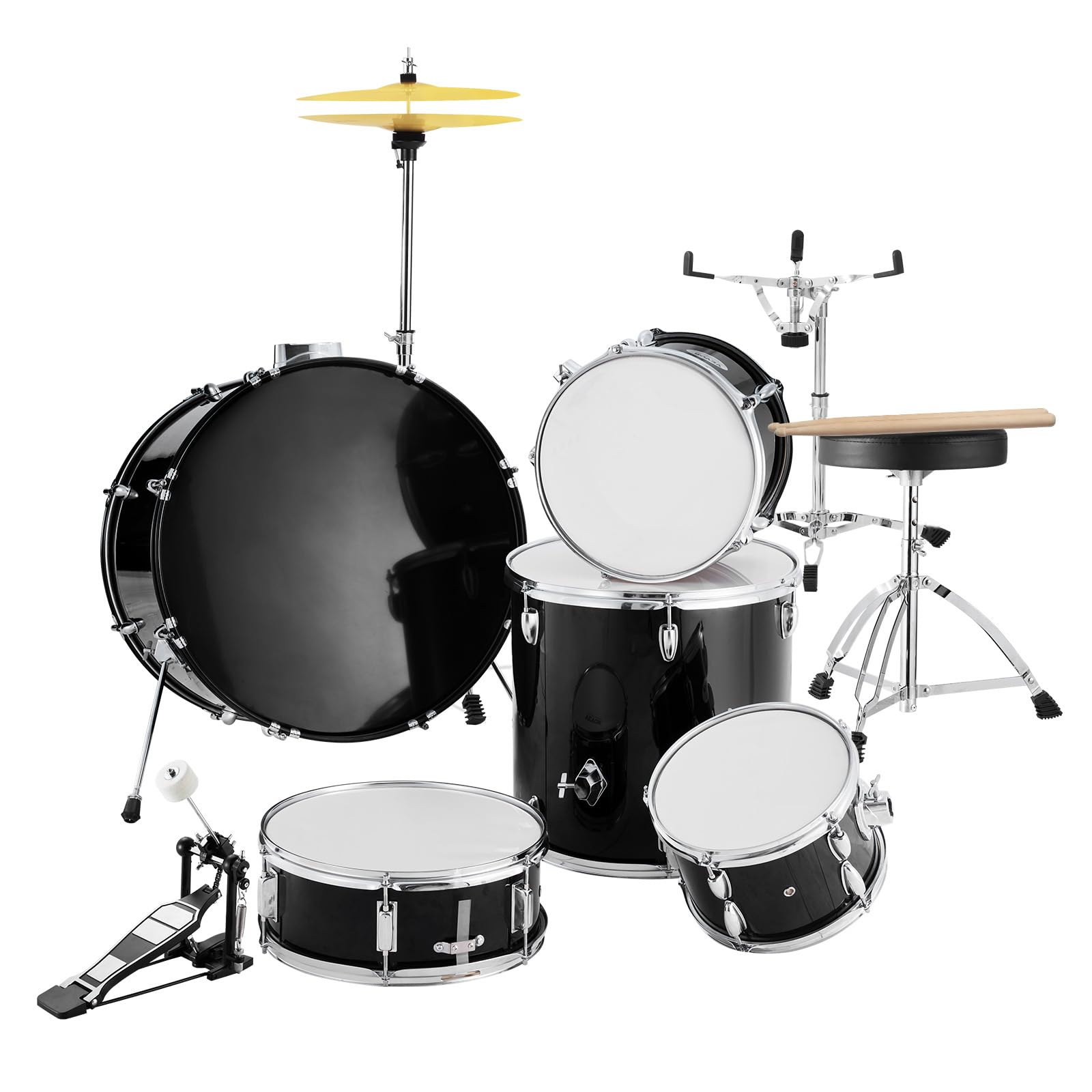 Happybuy 5-Piece Adult Drum Set, 22