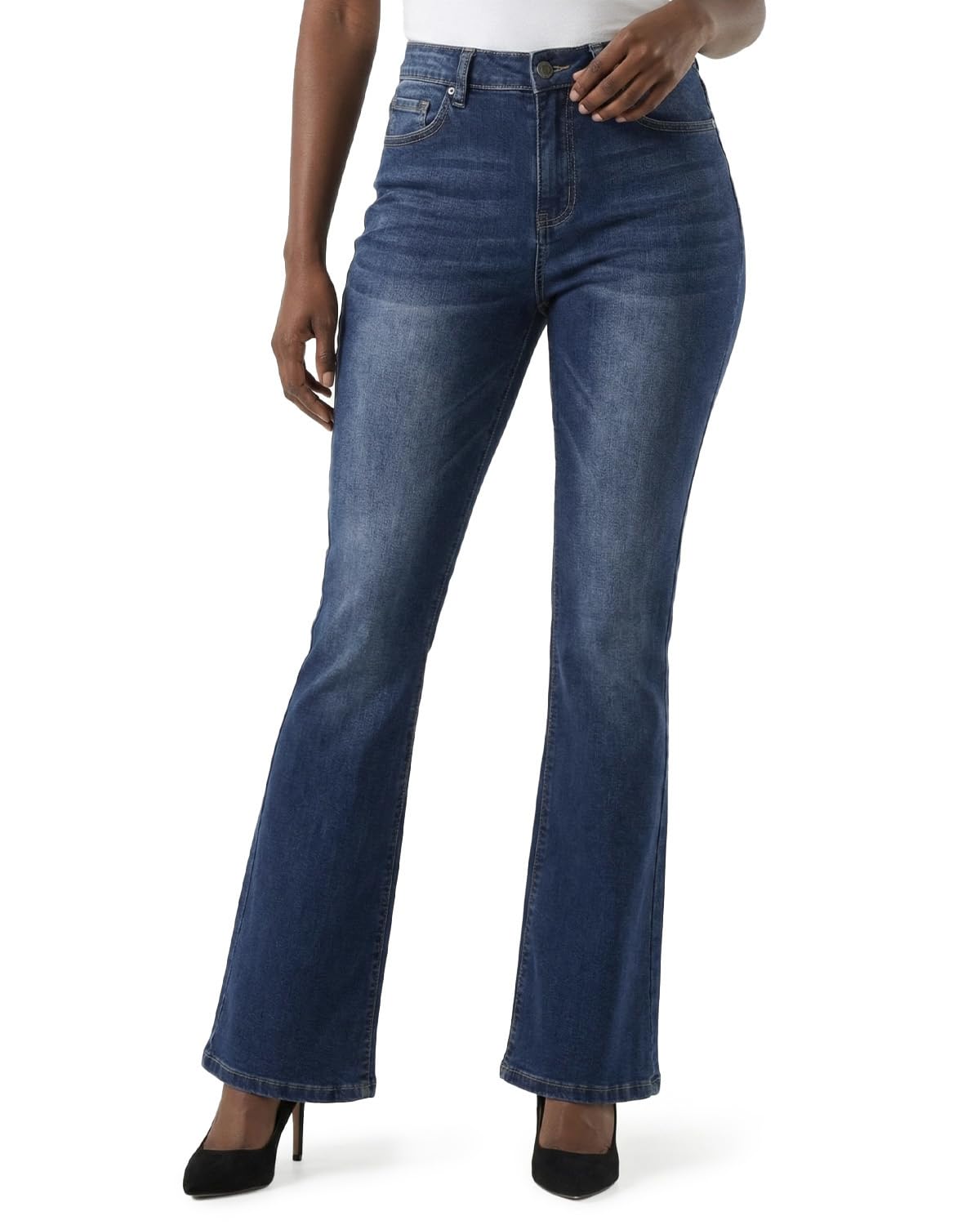 Zylioo Tall Damen Flared Jeans Extra Lang Bein Female Jeanshose Bootcut Stretch Denim Hose Schlaghose