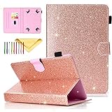 Cookk Bling Glitter Universal 9.5-10.5 Inch Tablet Case for iPad 4 3 2 1, iPad 5th/6th Gen, Galaxy...