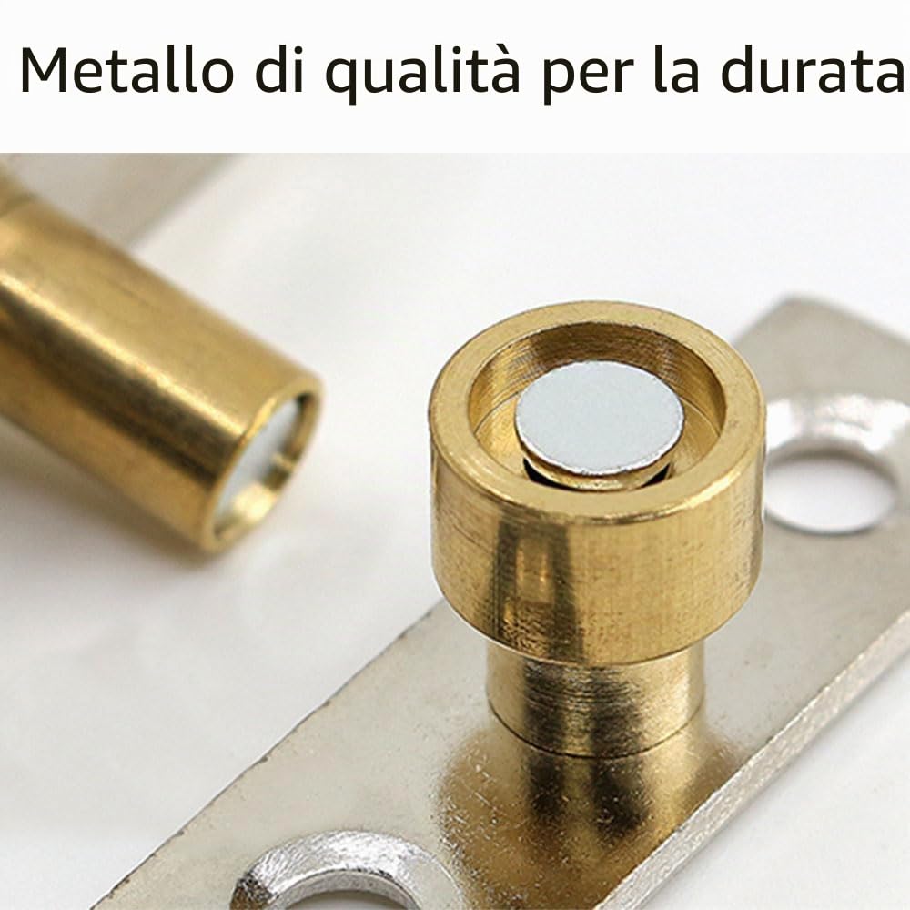 Guida a rullo per porta scorrevole fienile, 4 pezzi in metallo per fermagli per porte scorrevoli in vetro e armadi - Diametro 12 mm