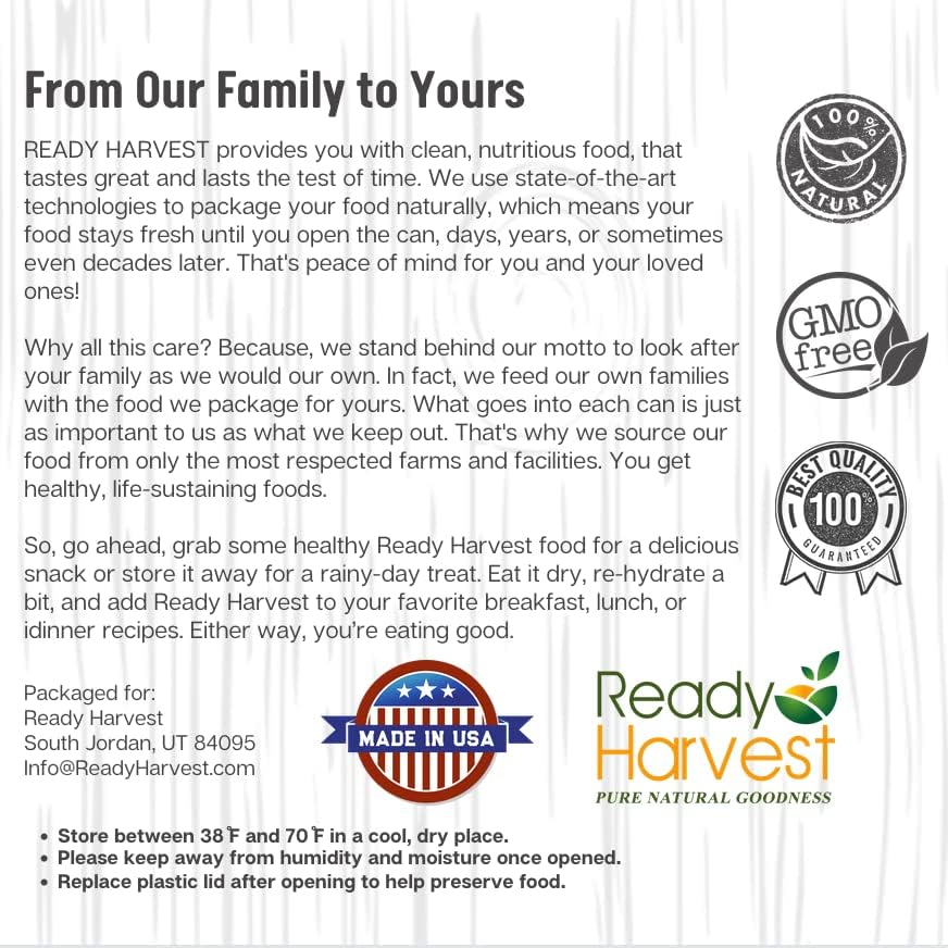 Miniatura 9 de Ready Harvest Arándanos liofilizados  Arándanos Frutas liofilizadas  Mezcla saludable de frutos secos  Comida para acampar, suministro de alimentos