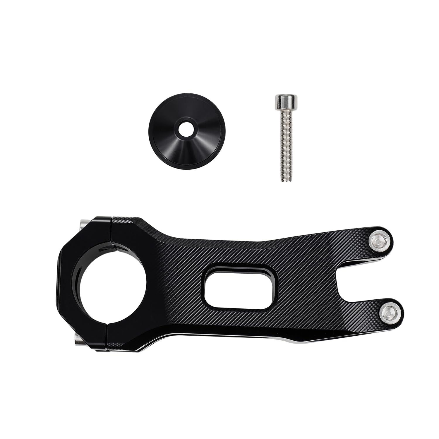 Riser Manubrio Moto Piastra Rialzo Alluminio CNC per Engwe M20 E-Bike Nero | Piastra Rialzo per E-Bike, Struttura in Alluminio CNC, Posizione di Guida Rialzata, Riser per Engwe M20 Bicicletta Elettrica