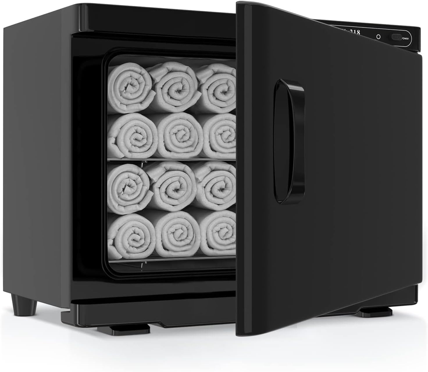 Handtuchwärmer 23L, Handtuchheizschrank, Handtuch Warmhalter | Handtuchwärmer Elektrisch Schnelles Aufheizen auf 176F, großer Professioneller Heizschrank für Schönheit, Salon, Spa, Schwarz