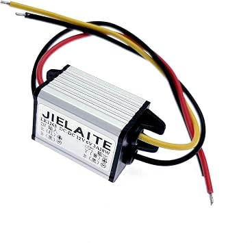 JZK 12V to 6V DC step down converter module, 3A 18W DC to DC buck converter, DC-DC voltage reducer regulator, car power voltage converter for truck, boat