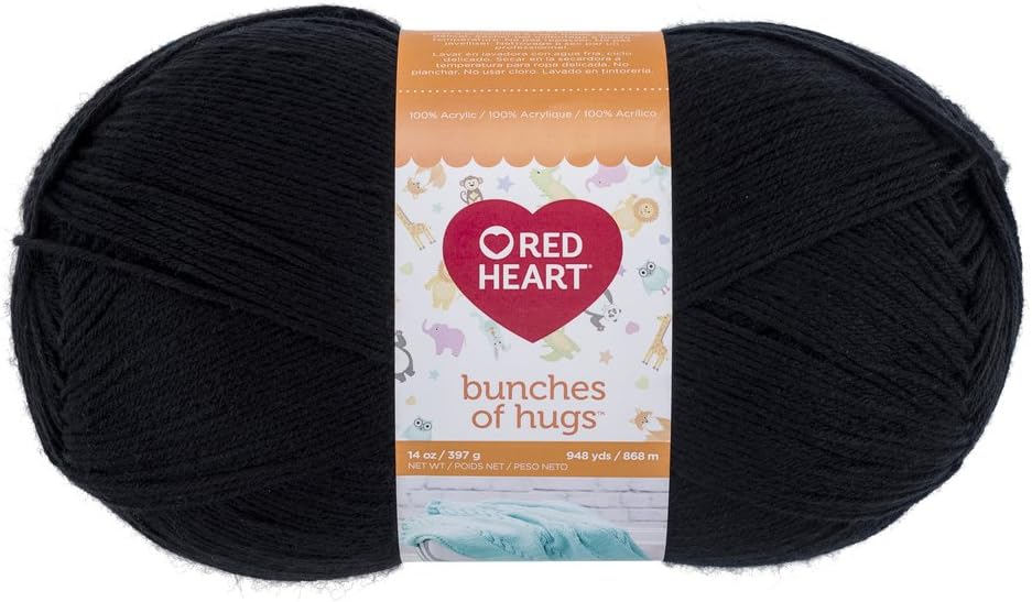 RED HEART E866.5312 Bunches of Hugs Yarn, Cabbage