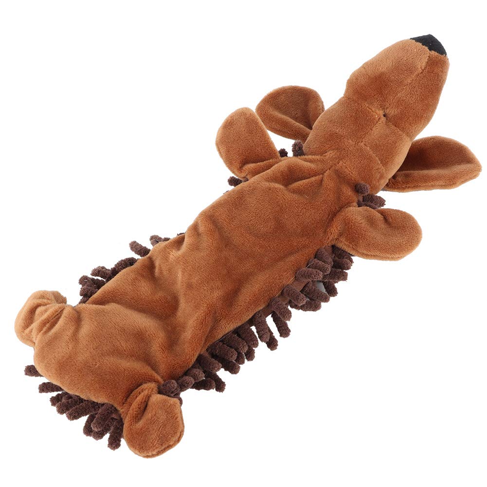 Amazon | きしむぬいぐるみ犬のおもちゃ、モップぬいぐるみ犬の