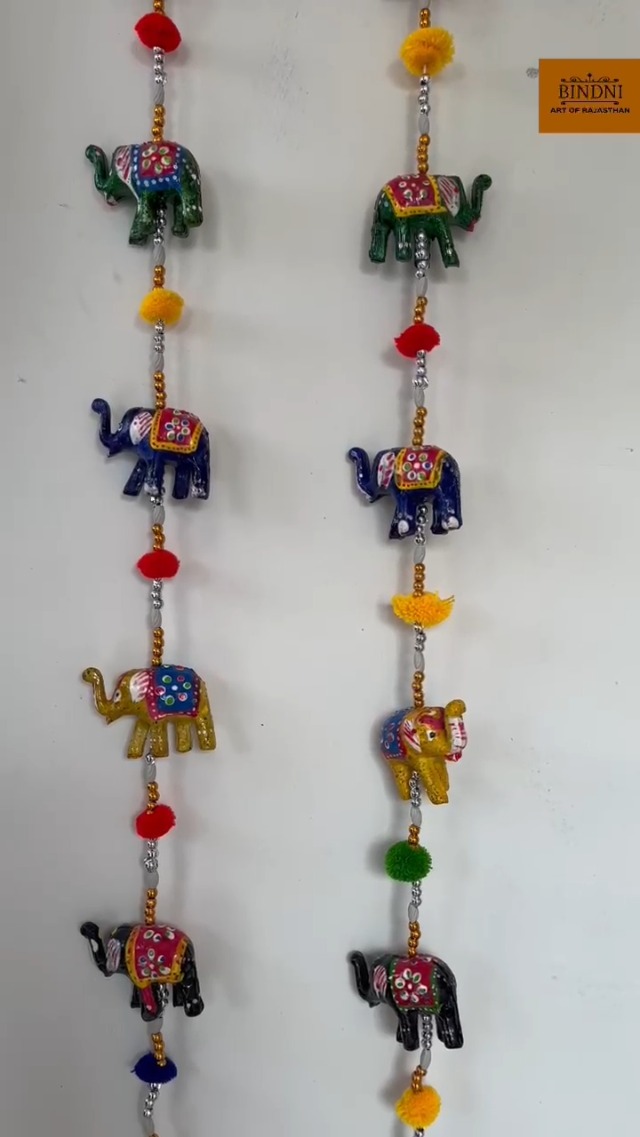 Amazon.com: BINDNI 5 Elephant Indian Door Hanging Decoration with