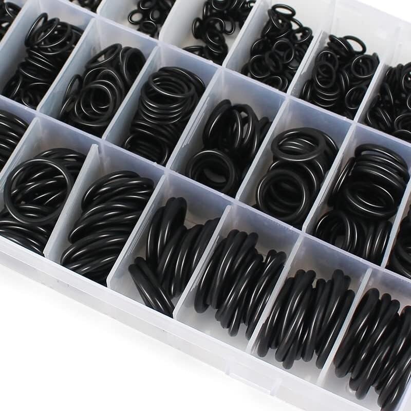 800 pièces NBR Joint torique Joint en Caoutchouc Joint torique Ensemble Nitrile Caoutchouc Joint épaisseur 1/1.5MM Anneau KIT Assortiment