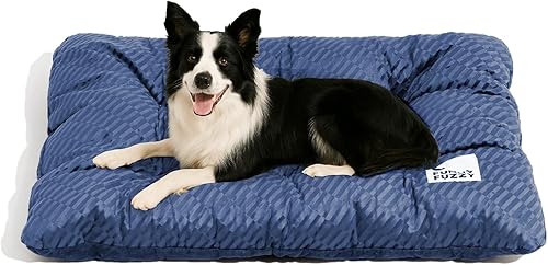 Miniatura 16 de FUNNY FUZZY Cama lavable para perros tamaño XL para perros extragrandes, tapete plano reversible de felpa para perro, almohadas, suave y cómoda,