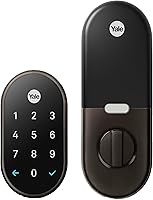 Vista 1 de Google Nest x Yale Lock - Cerradura inteligente a prueba de manipulaciones para entrada sin llave, cerradura de cerrojo de teclado para puerta Oil