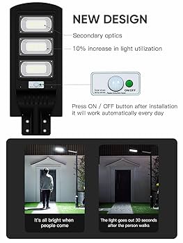 Amazon.co.jp: ソーラーストリートライト 9000LM LEDソーラー