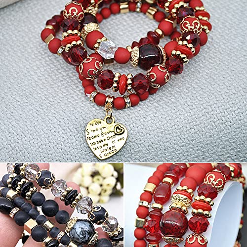 Pulseira Feminina MAXBROTHERS, Pulseira Boho Bead, Jóias Artesanais, Pulseira Boa Sorte para Férias