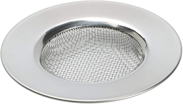 TRIXES Sink Strainer for Shower - Plug Hole Hair Catcher - Fits Bath or Kitchen Sink Plugholes - Stainless Steel Mesh Sink Drain Filter - 3 Inch 7.6cm Outer Diameter