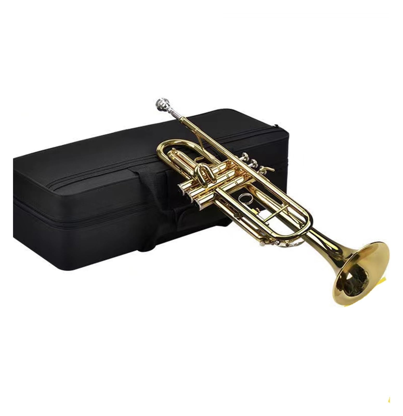 trąbka instrument Student Początkujący Instrument muzyczny B mieszkanie Dzieci Dorośli Szkoła Ogólna Grupa Profesjonalny egzamin wykonawczy(Color:Silver)