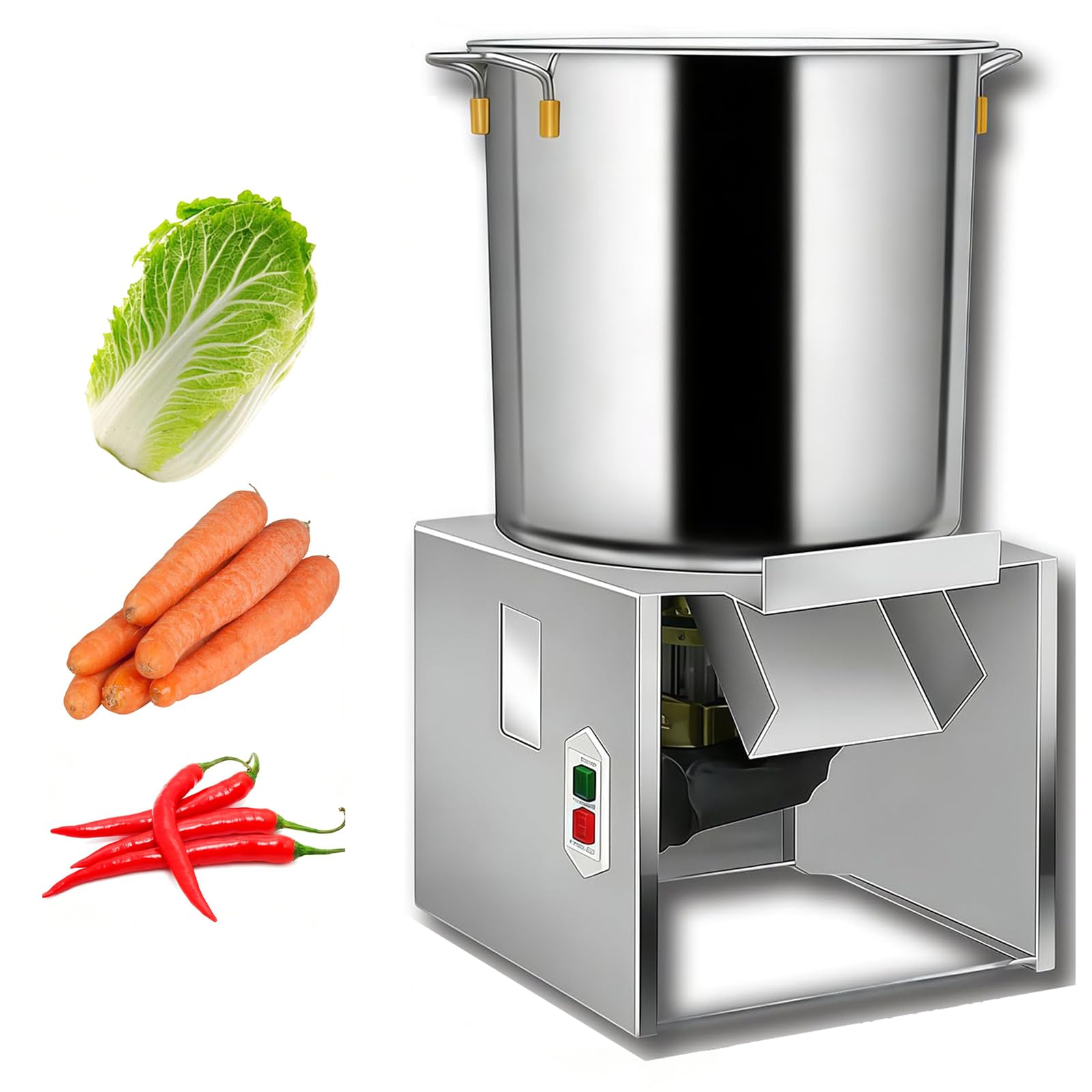 Commercial Poultry Feed Grinder,1800W Electric Vegetable and Fruit Shredder