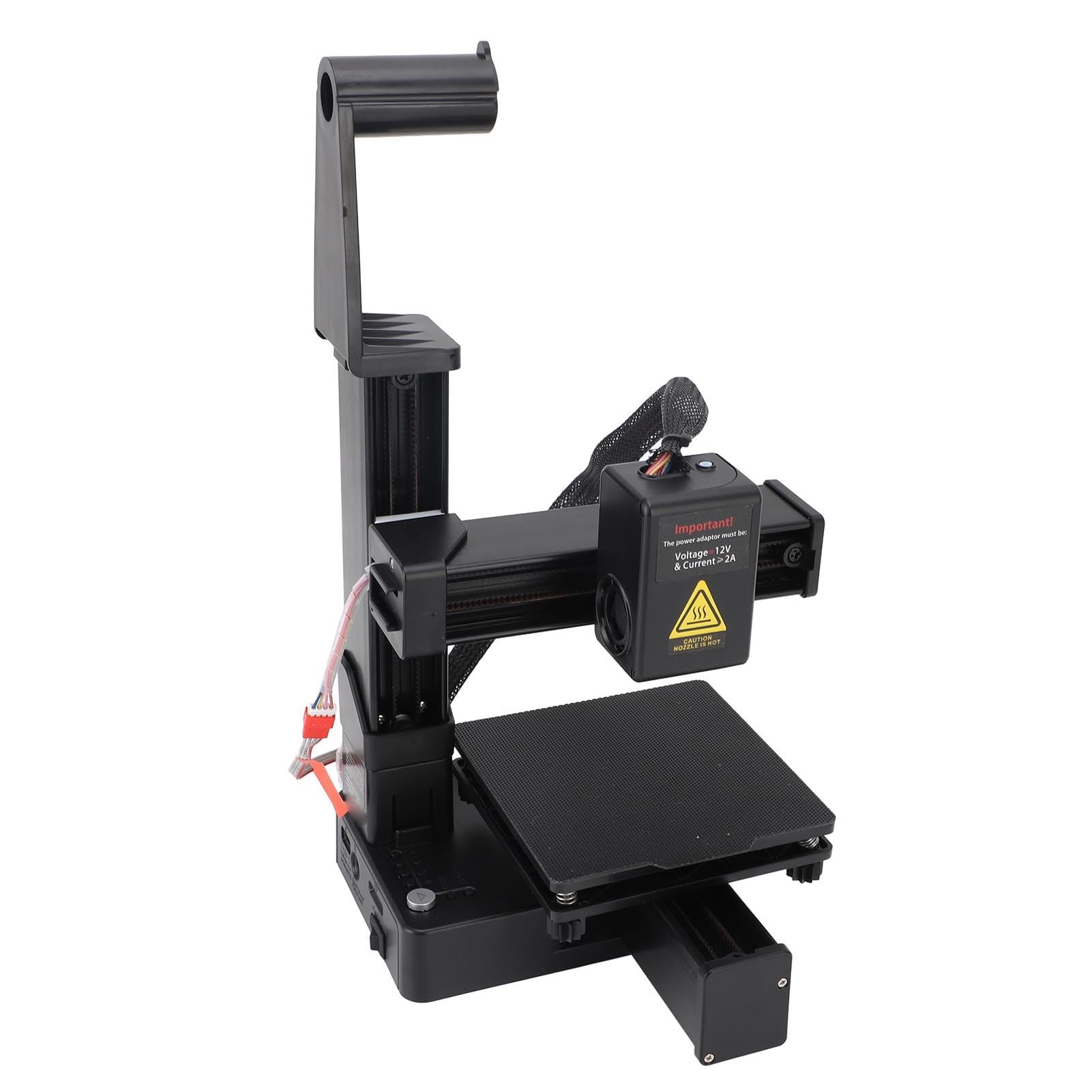 Frequency Division Multiplexing FDM 3D-Drucker für Anfänger, FDM-3D-Druckmaschine mit Hoher Genauigkeit und Schneller Erwärmung, Baugröße 100 X 100 X Mm, 1,75 Mm (Schwarz)