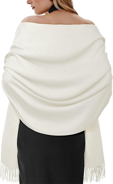 Femmes Pashmina Châles et Enveloppes pour robes de soirée Soirée de mariage Demoiselle d'honneur hiver chaud longue écharpe Châle