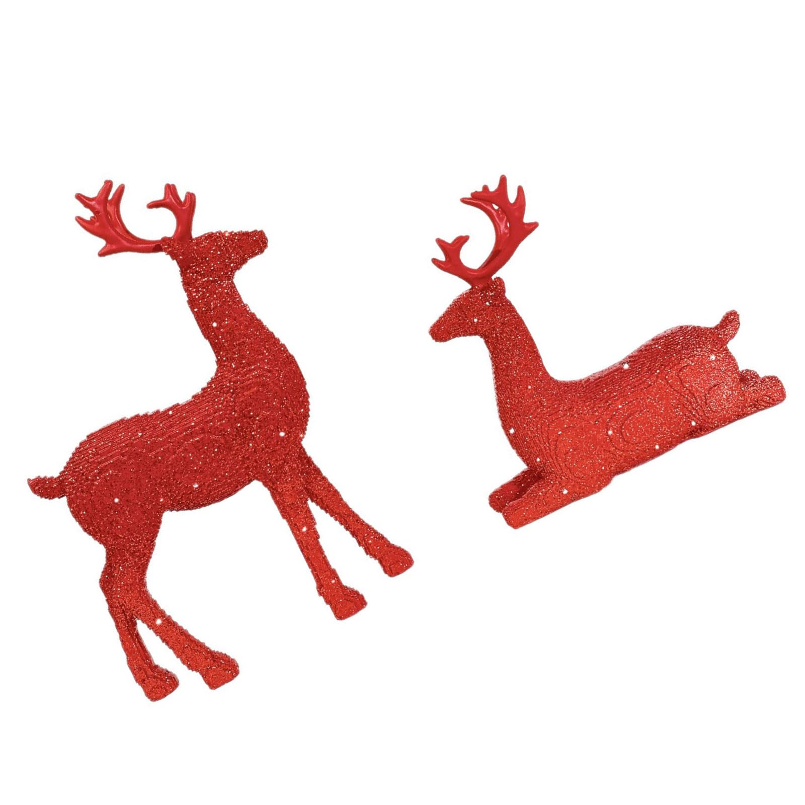 carotoe Permanent Christmas Deer Decoration Tall Standard Rosin Constructed for Inside Parties Firepit Shelf Garnishes and Gifting Vacation Gathering Deck