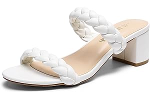 Chic and Comfy White Short Heels