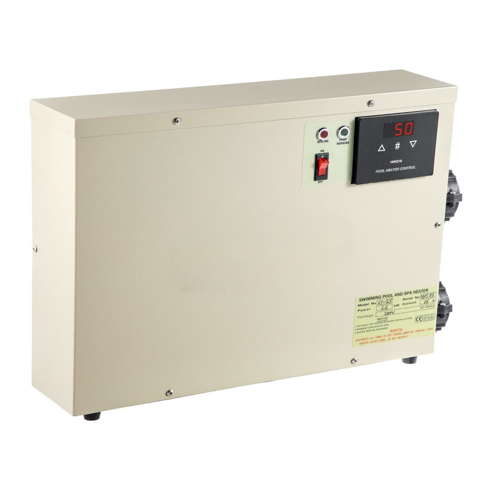 Calentador eléctrico para Sauna, termostato Digital de 11 kW para Calentador de Agua eléctrico, para Piscinas, spas, jacuzzis y baños. Temperatura Ajustable.