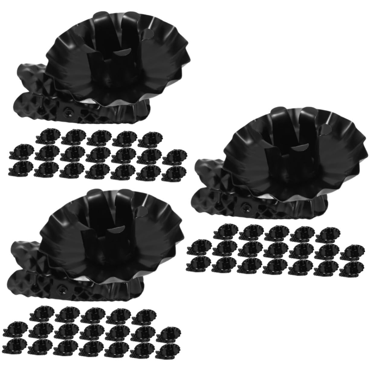 Alipis 60pièces Clips De Bougeoirs Vintage pour Chandelles De Supports De Bougies à Fixer De Et Tables