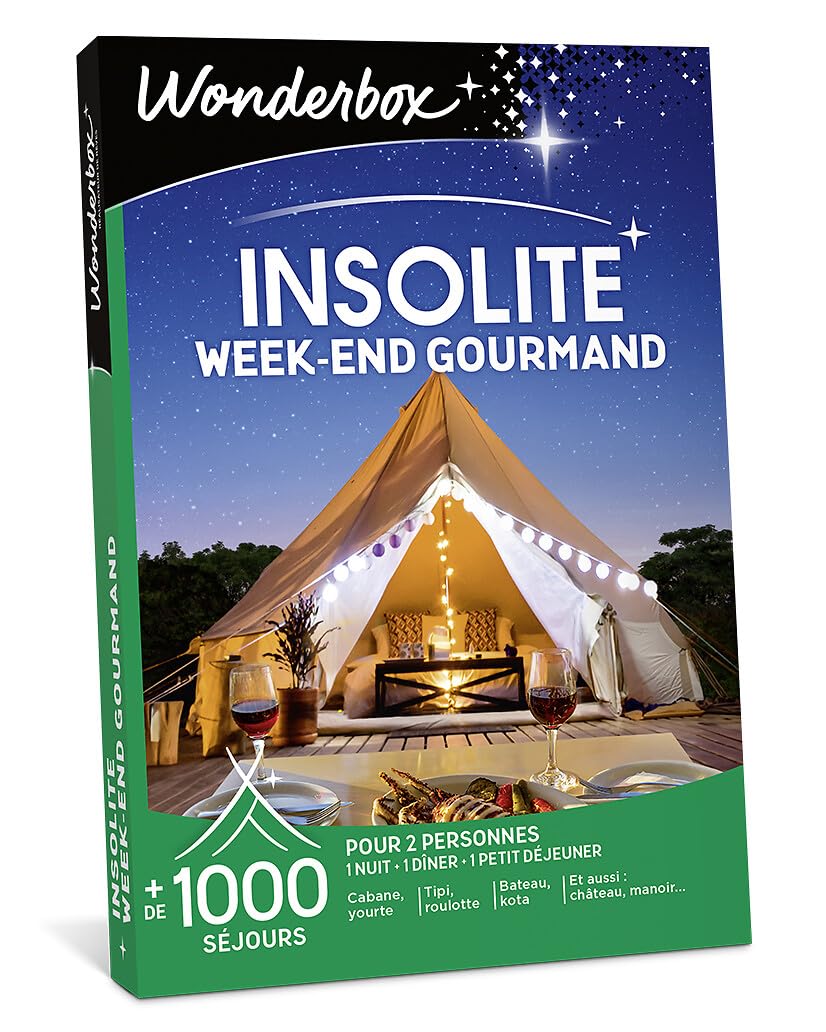 Wonderbox - Insolite - Week-​End Gourmand - Coffret Cadeau - Idée Cadeau Séjours