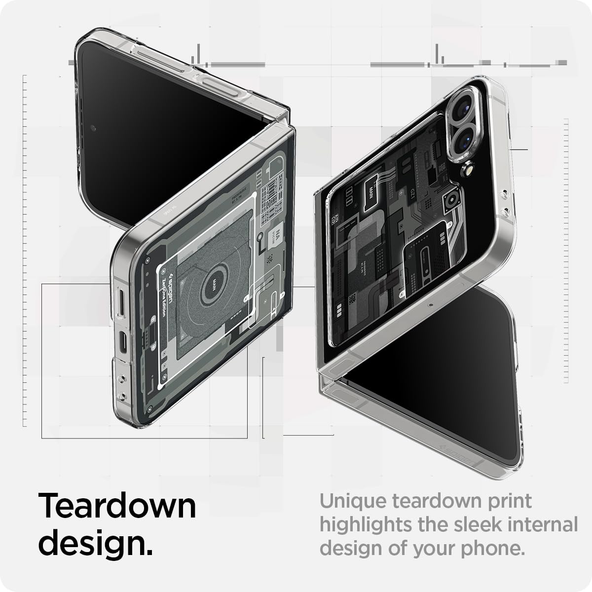 Spigen Cover Air Skin Compatibile con Samsung Galaxy Z Flip 7 FE e Samsung Galaxy Z Flip 6 - Zero One