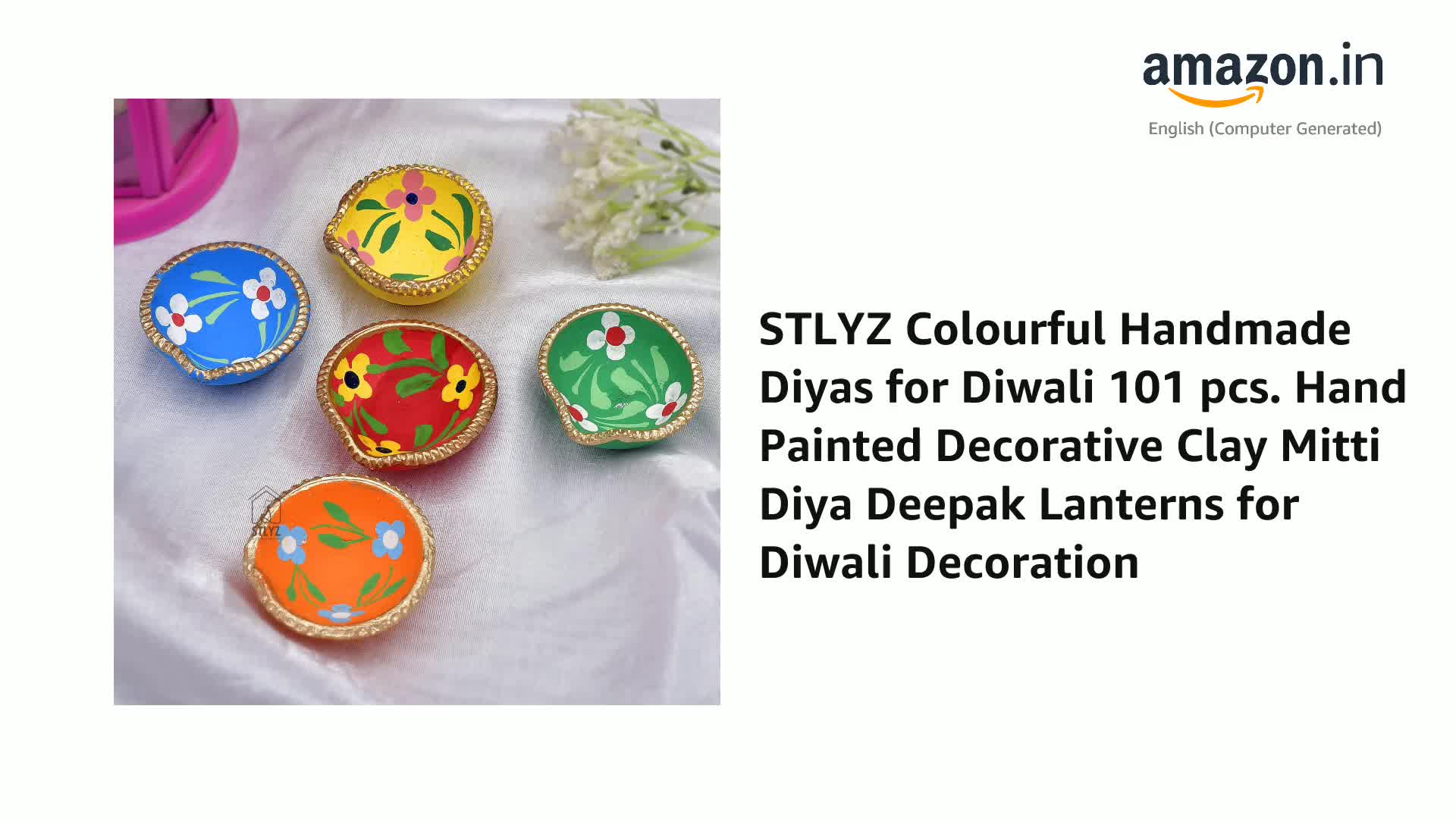 Diwali Diya Diwali Decoration Home Genie Handmade Diyas For | Handmade Clay Mitti Diya | Lanterns For | Decoration Mitti Diya | Handmade Diyas - Pack Of 12 [Energy Class A Clay