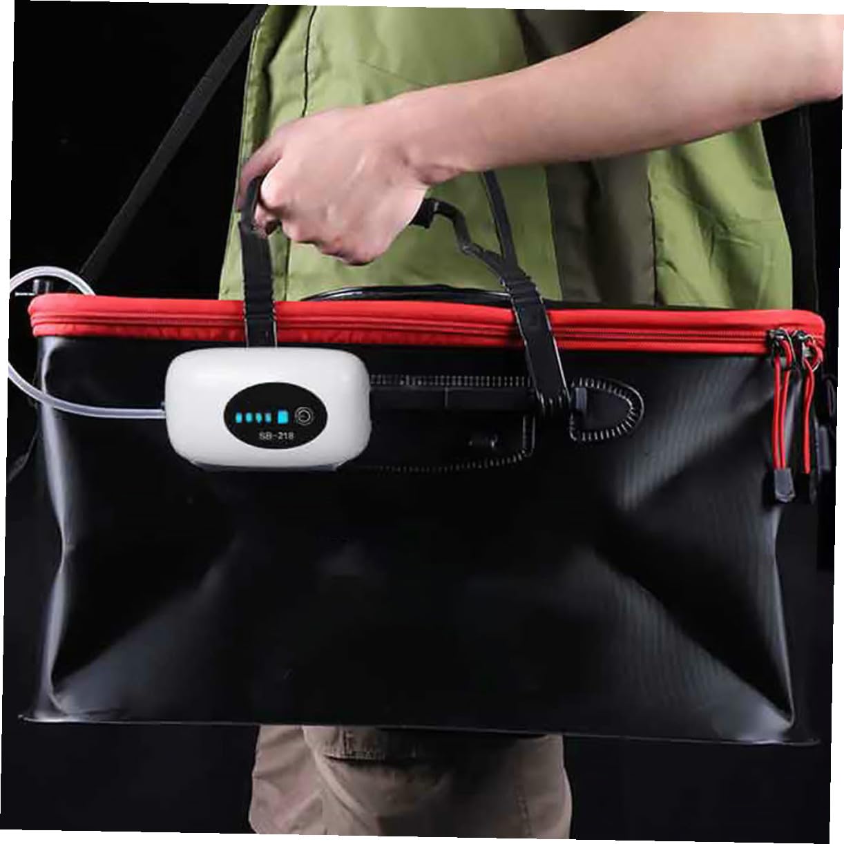 Sosoport Sauerstoffpumpe Aufblasgerät tauchfähig Wasserpumpe Aquariumfilter Belüften akkubetriebene luftpumpe Batteriebetriebene Luftpumpe Aquarium Luftpumpe Aquarium Pumpe Plastik