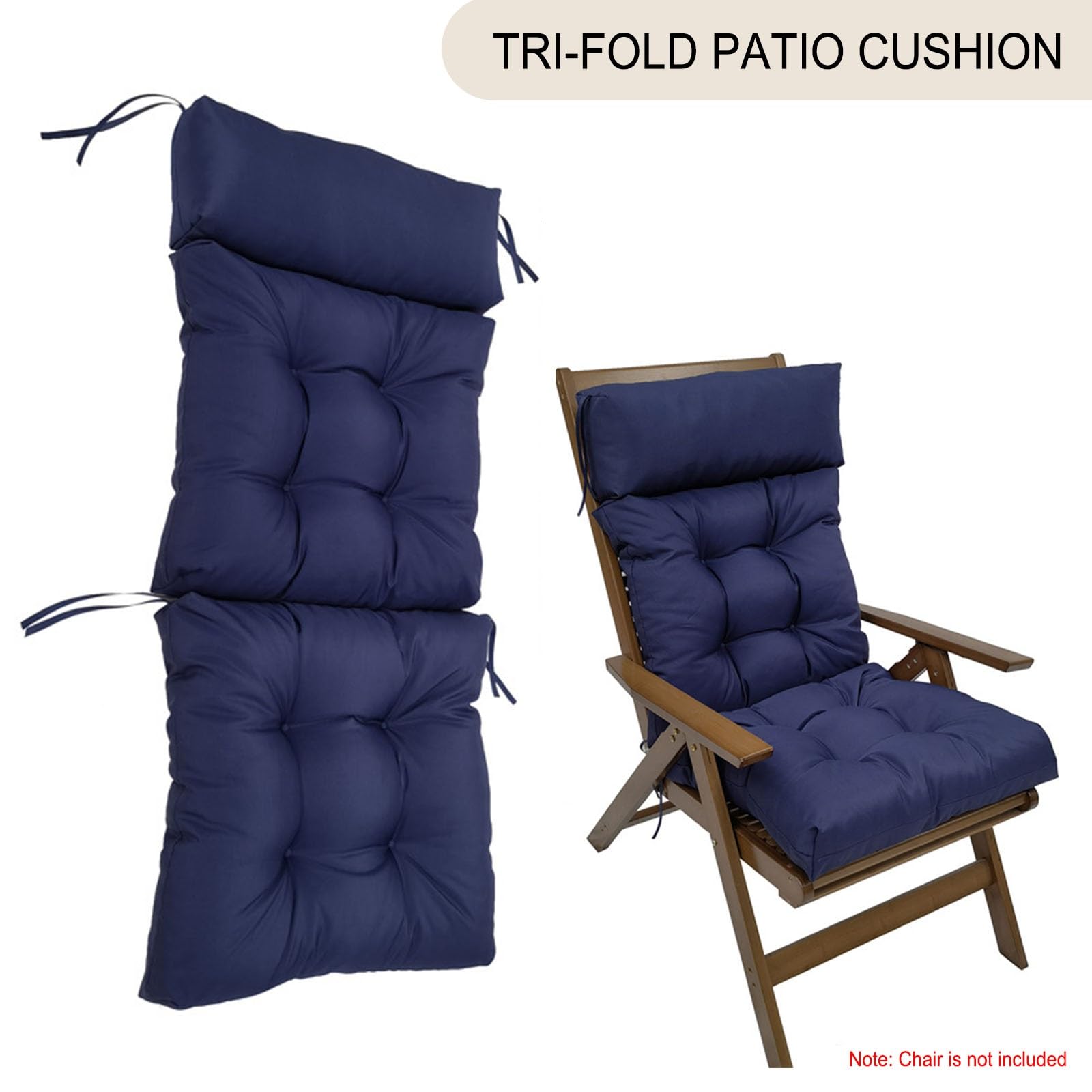 Cojines Sillas Jardin con Respaldo, Impermeable Cojin Silla Jardin para Sofá, Silla,Sillas Comedor(Coffee)