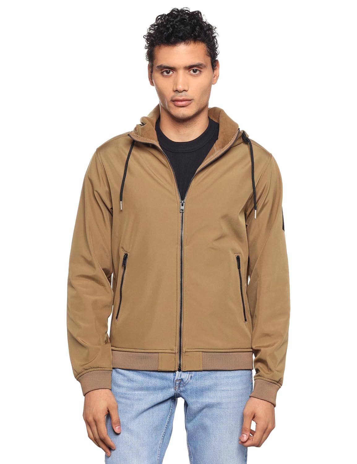 JACK & JONES Men's Jjebasic Softshell Hood Noos Jacket, Otter, M