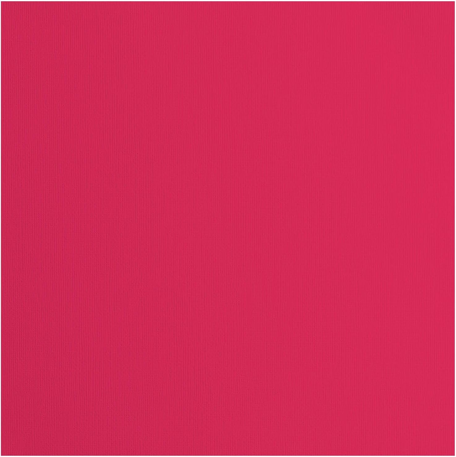 Vaessen-Creative Florence Textured Cardstock, Red Coral, 216 Grams, 12x12 inches, 20 Sheets, for Scrapbooking, Card Making, Die Cutting and Other Paper Crafts, 30.5x30.5cm