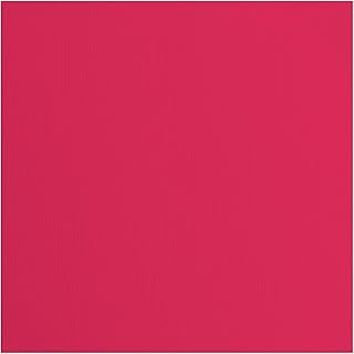 Florence Cardstock-Papel Cuadrado (216 Gramos/m², 30,5 x 30,5 cm, 20 Unidades), Color Rojo, Rot, 30.5x30.5cm