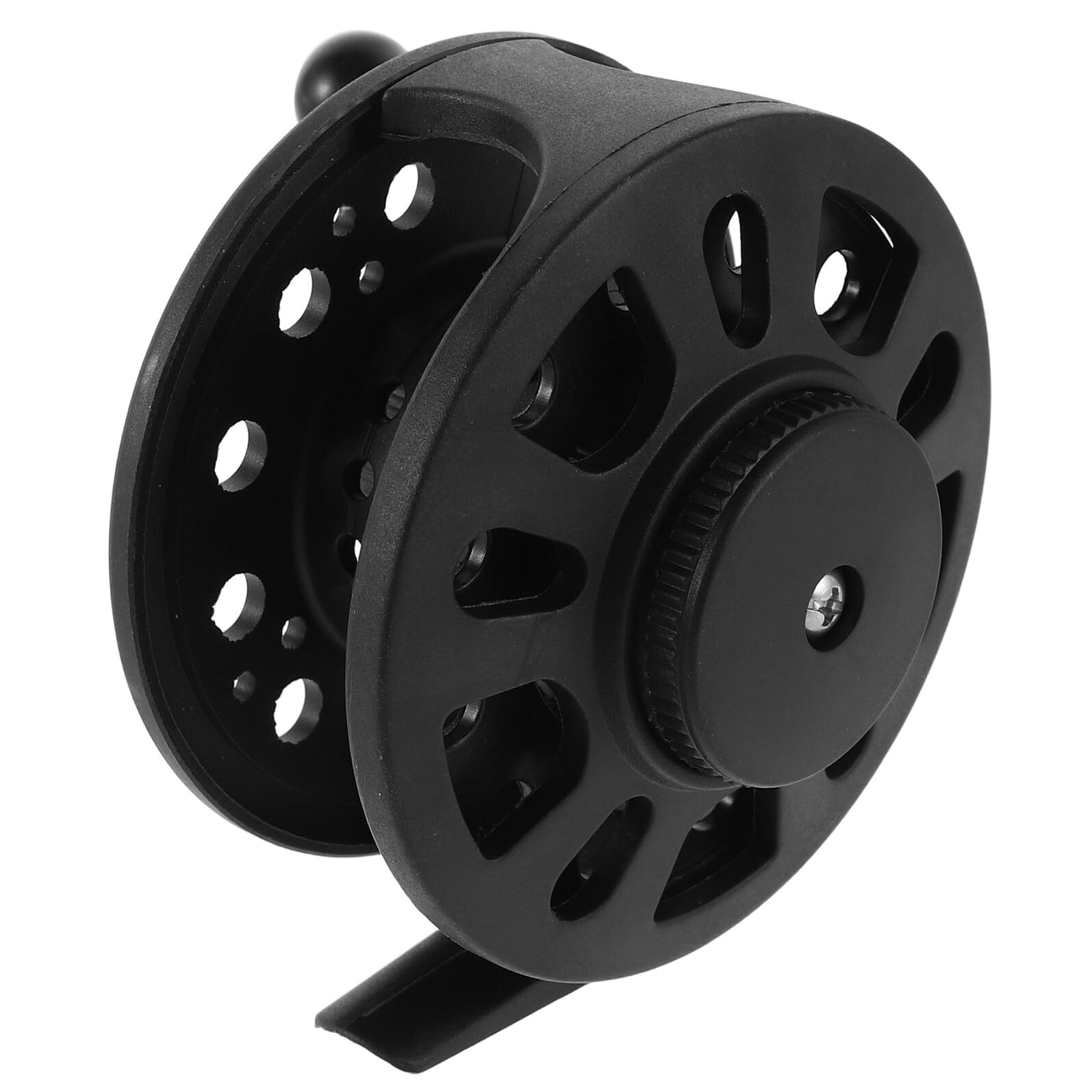 Kisangel Fishing Reel Fly Fishing Wheel Abs Plastic Centerpin Reel Coarse Float for Freshwater and Saltwater Fishing with Replacement Handle Cover