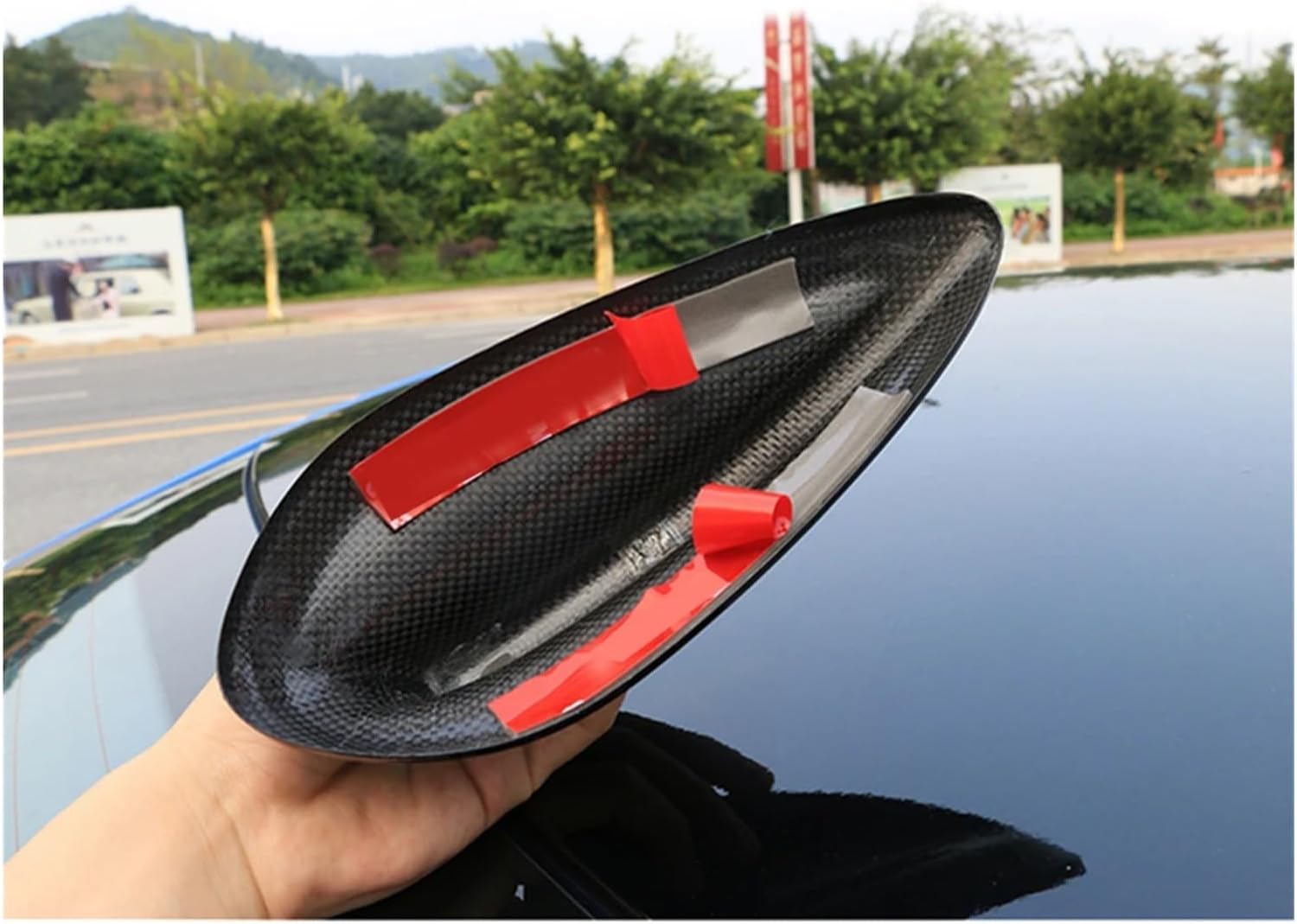 Carbon Fiber Roof Shark Fin Antenna Cover Antennae Aerial Cap Compatible for BMW F45 F46 X1 F48 F49 X2 F39 X3 G01 X4 F26 F20 F21