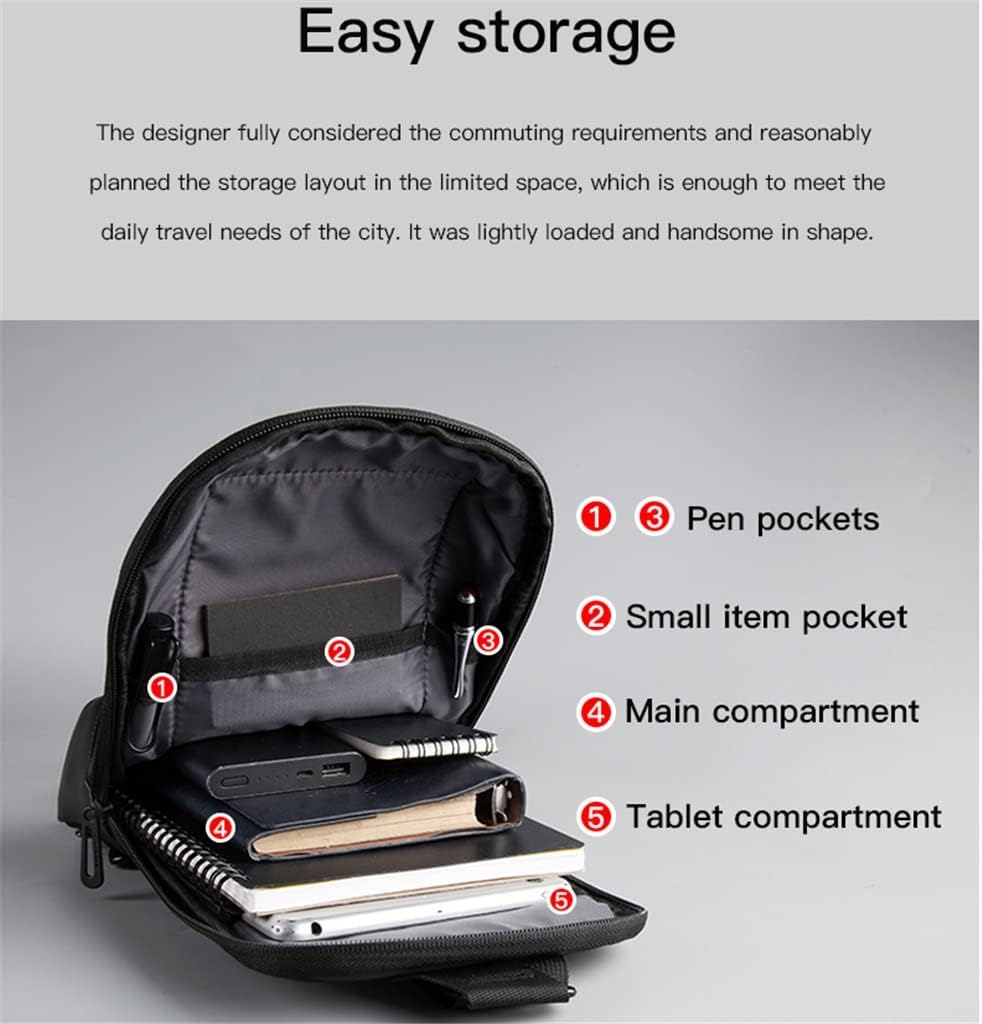 Men's Chest Bag Charging Small Backpack Shoulder Bag Wholesale Business Phone Bag
