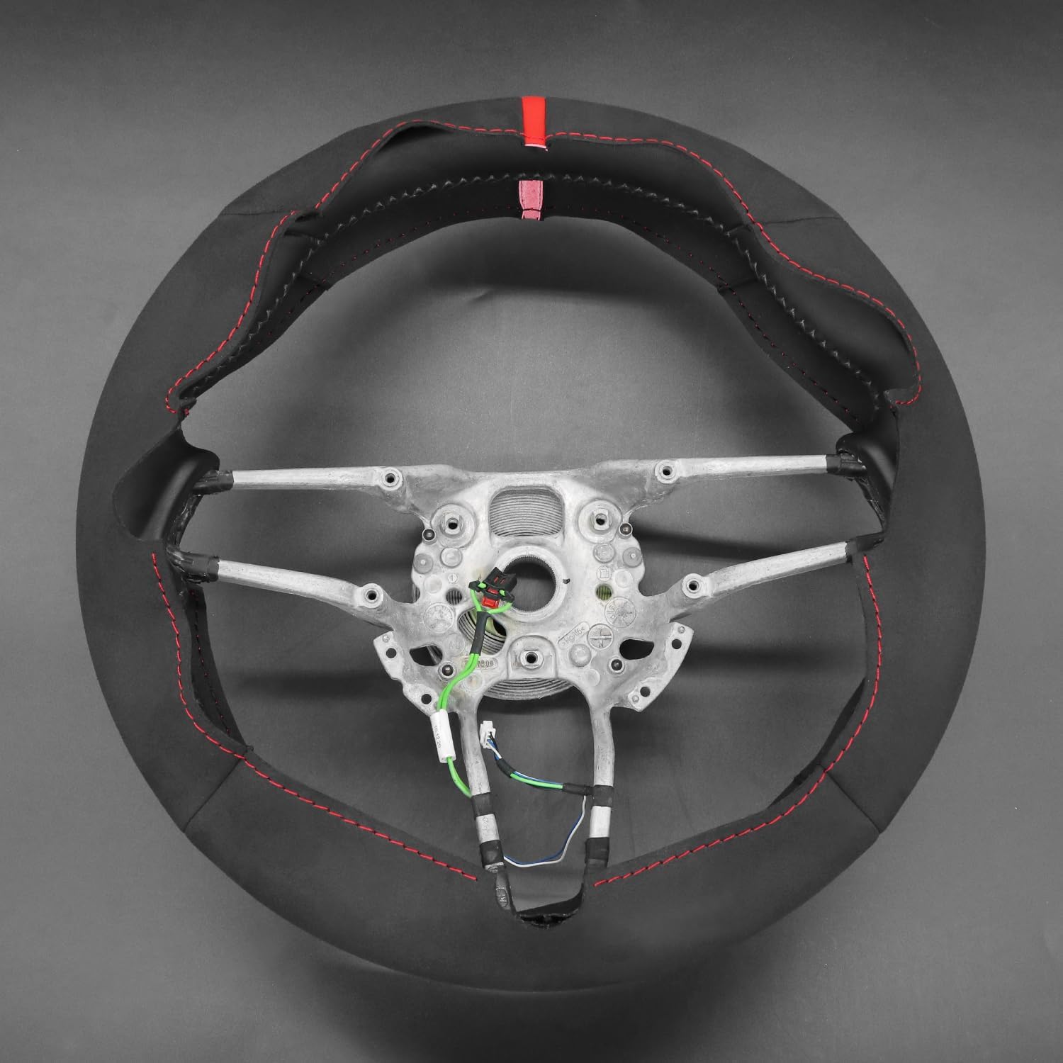 MEWANT Hand Stitch Car Steering Wheel Protector Wrap Cover for Porsche 718 Boxster 718 Cayman 2017-2022 911 2016-2019 918 Spyder 2015 Cayenne 2015-2022 Macan 2015-2021 Panamera 2017-2021