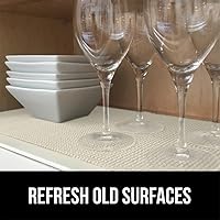 Vista 4 de GORILLA GRIP powerGRIP Forro para Cajón, Estante y Gabinete, agarre grueso y fuerte, forros no adhesivos que protegen armarios de cocina y alacena