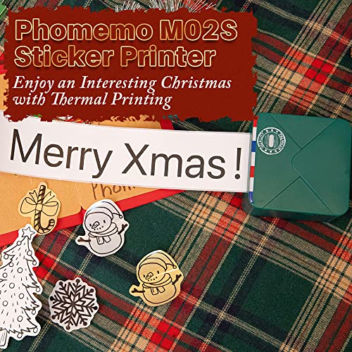 Phomemo M02S 304Dpi Pocket Printer- Upgraded Hd Bluetooth Thermal Photo Printer, Black And White Print-Out Phone Printer For Photo Printing, Plan Journal, Organization, Art Creation, Gift, Darkgreen #TOP6