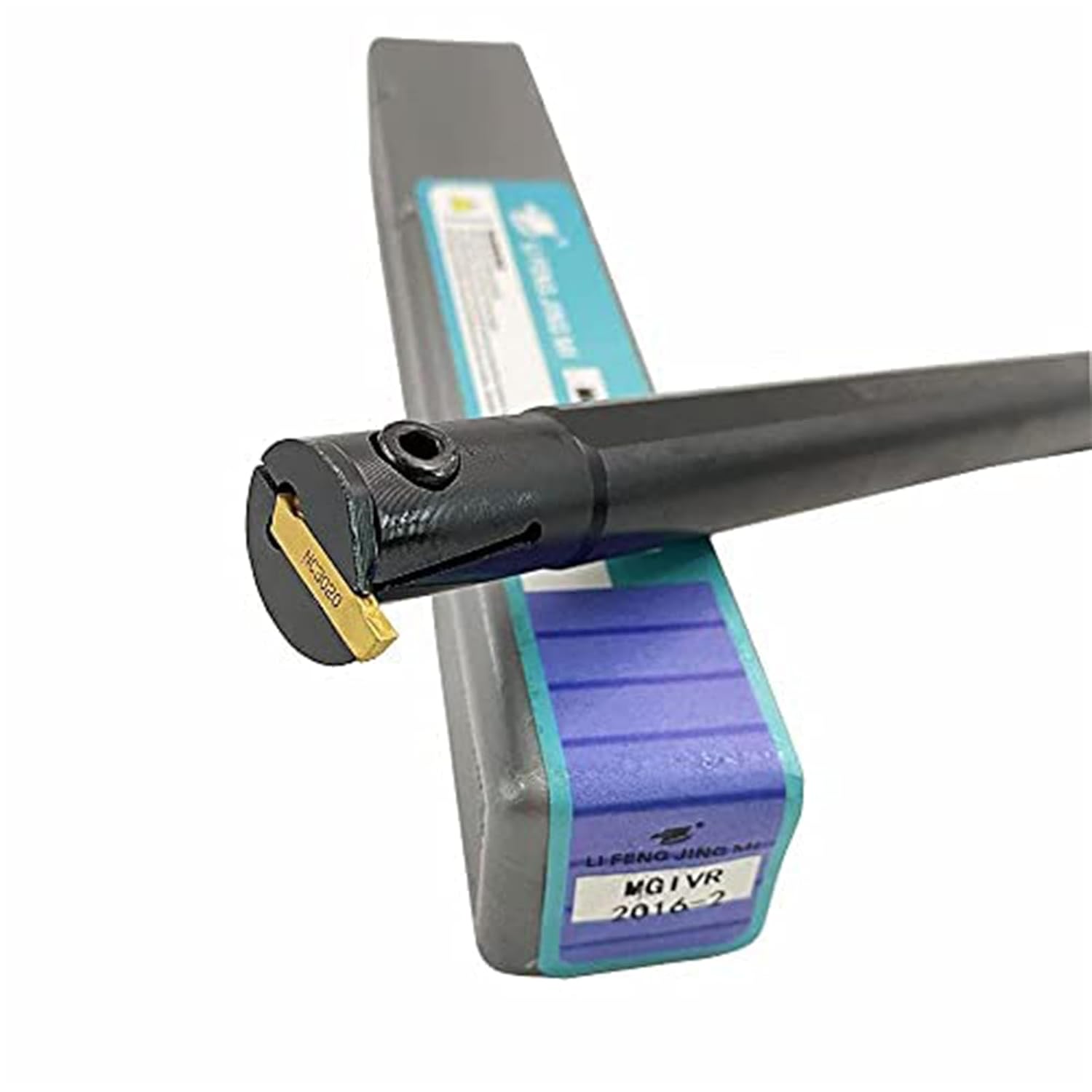 GBJ MGIVR2016-2 with MGMN200-G 3020 Grooving Cut-Off Cutter Grooving Insert Boring Bar 16mm 5/8" Grooving Cut-Off Holder for MGMN200 Carbide Inserts Holder