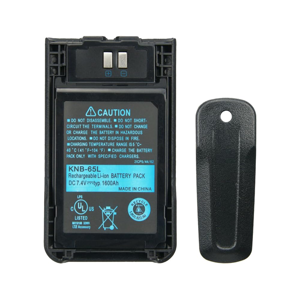 Vineyuan KNB-65L Battery for Kenwood TK-U100, TH-K20A, TH-K20E, TH-K40E, TK-2000, TK-2000E, TK-2000M, TK-2000T, TK-2000T2, TK-3000, TK-3000E, TK-3000M, TK-3000T, TK-3501E Radios
