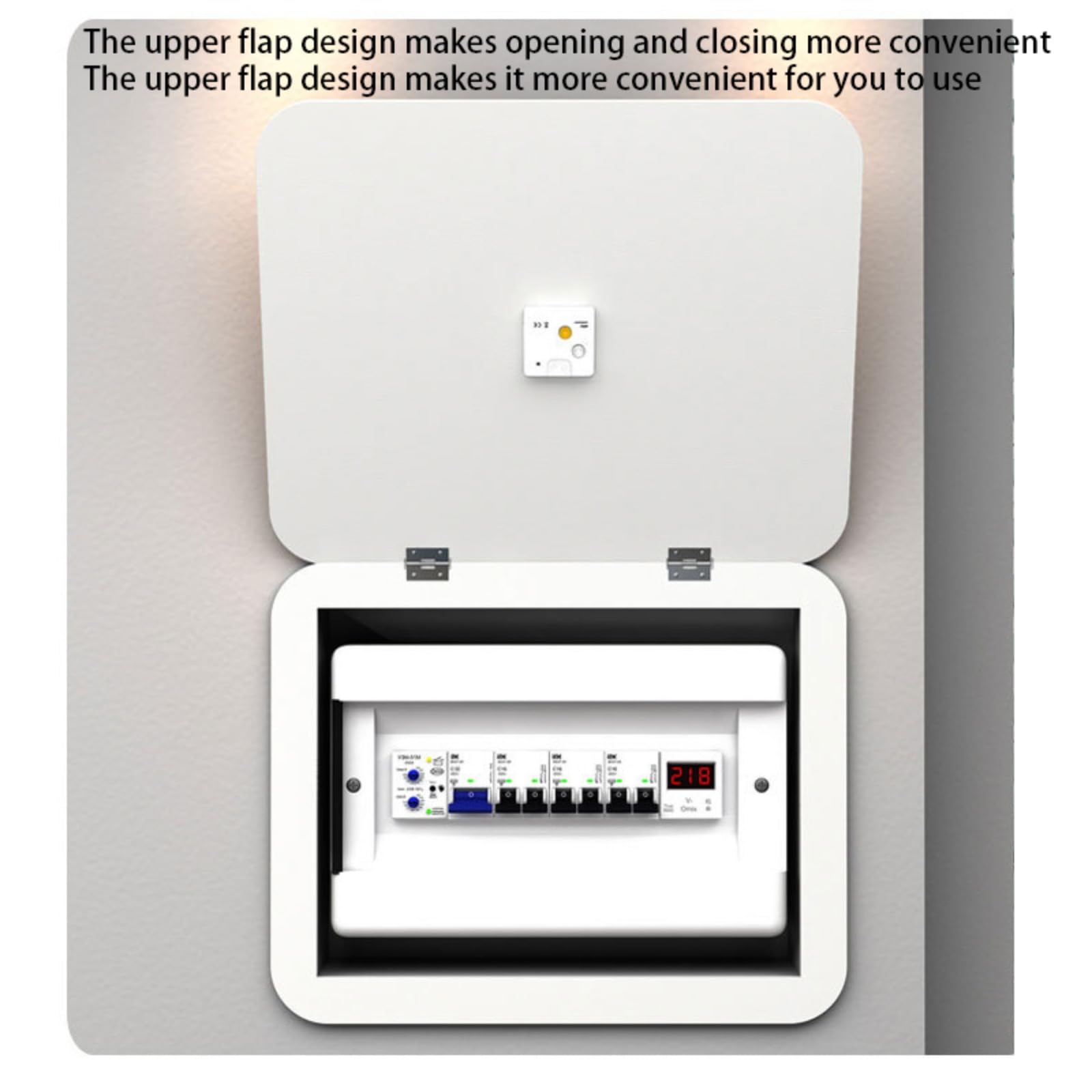 Cubierta de panel eléctrico decorativa,Cubierta de panel eléctrico decorativa | Cubierta vertical del medidor hueco,Caja decorativa de la caja de distribución eléctrica del restaurante sin perforacion
