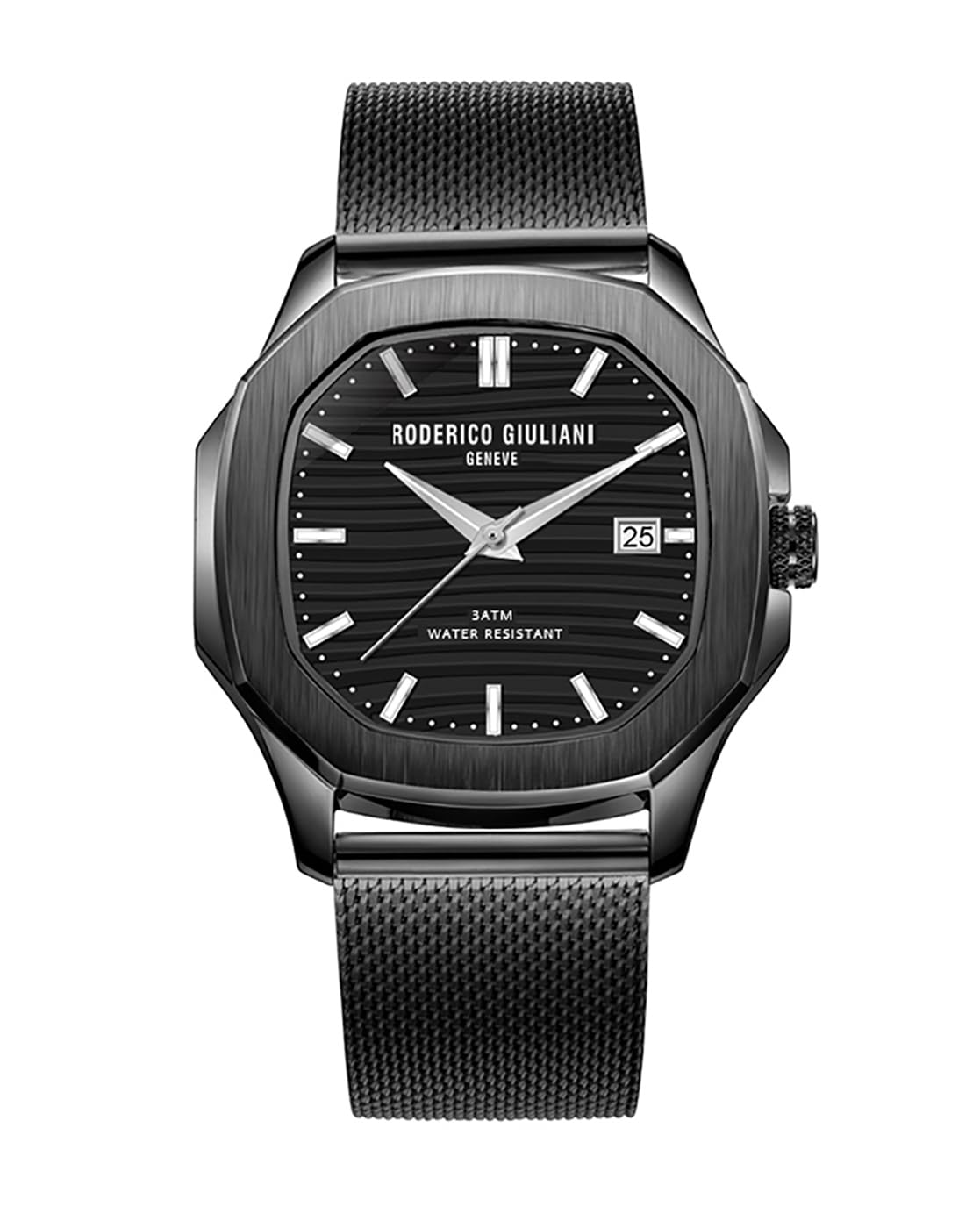 RODERICO GIULIANI Analog Black DIAL Black CASE MESH Strap Mens Watch MMSA-7302 (B09VRHLS98) Amazon Price History, Amazon Price Tracker