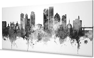 Dayton Ohio Skyline Box Canvas Print -4044