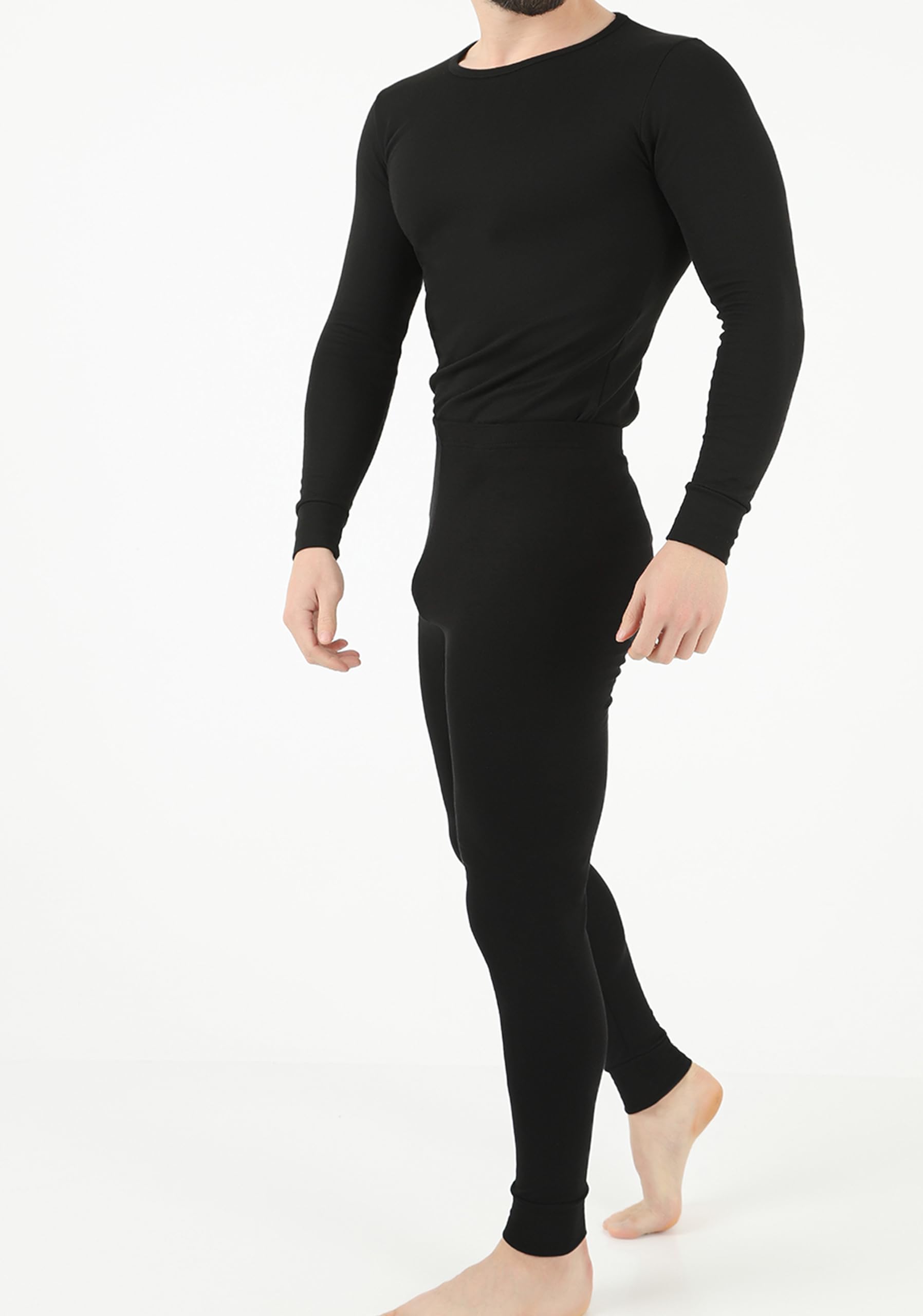Sous-vêtements thermiques pour homme – Vêtements chauffants respirants et polaires, avec séchage rapide, manches longues et caleçon long pour toutes les activités de plein air pendant les