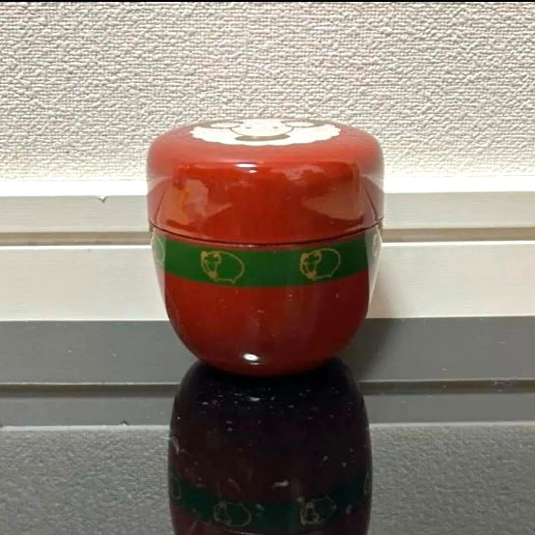 羊蒔絵朱棗 茶道具 懐石茶箱